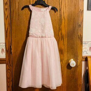 Kensie Girl Embroidered Mesh Special Occasion Dress